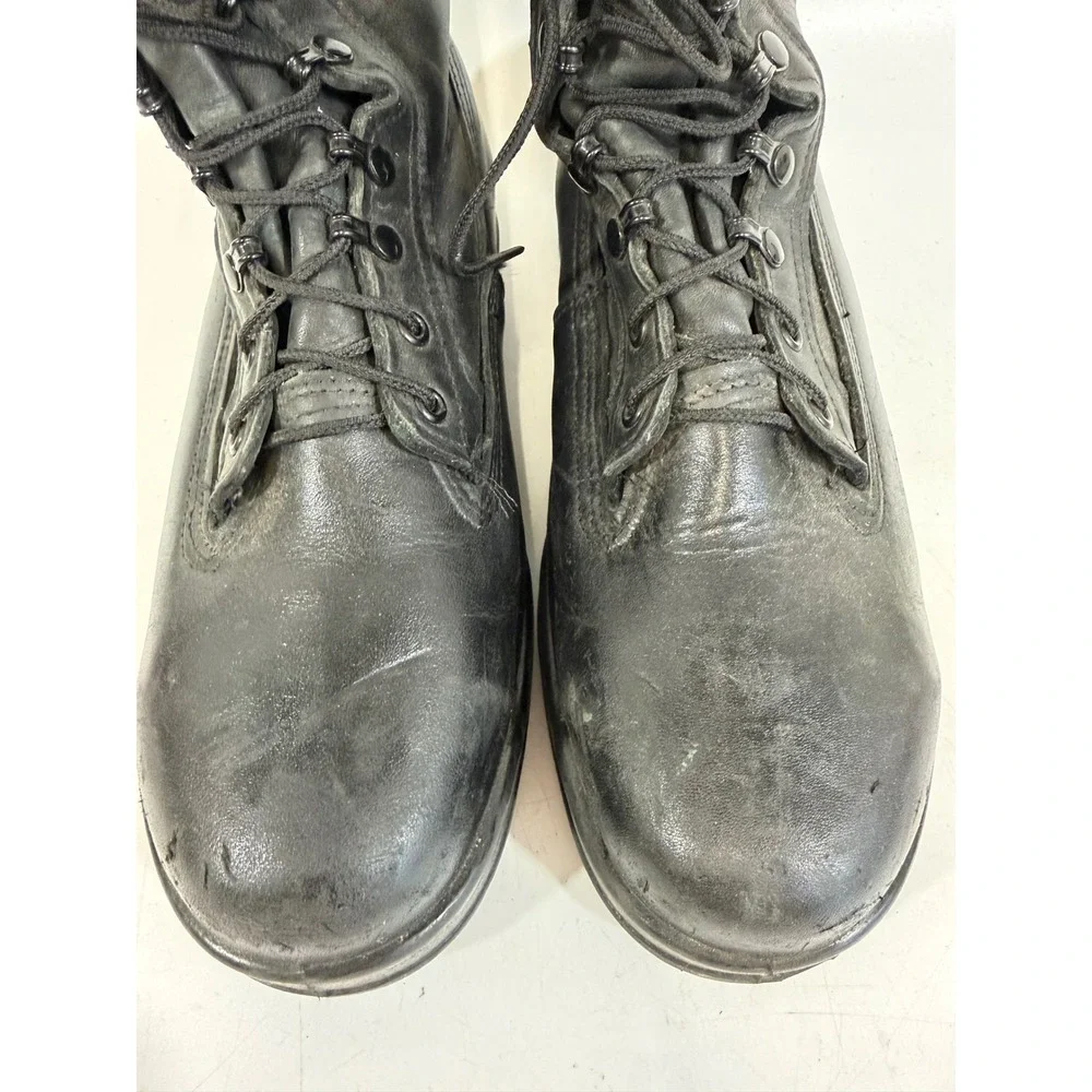 Belleville 360ST Mens Steel Toe Combat Boots Black Leather Vibram Sole 10.5 M